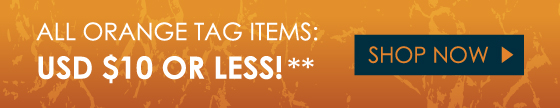 All Orange Tag Items: USD $10 Or Less!
SHOP NOW
