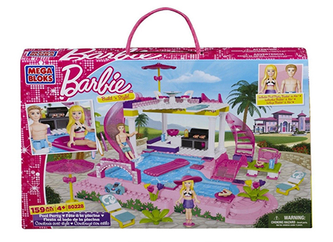 Juego de construcción Barbie, Fiesta en la piscina