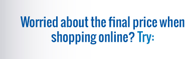 Worried about the final price when shopping online? Try: AeroShop